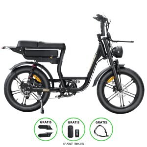 Fatbike V20 Pro - Comfort - Lage instap - Zwart