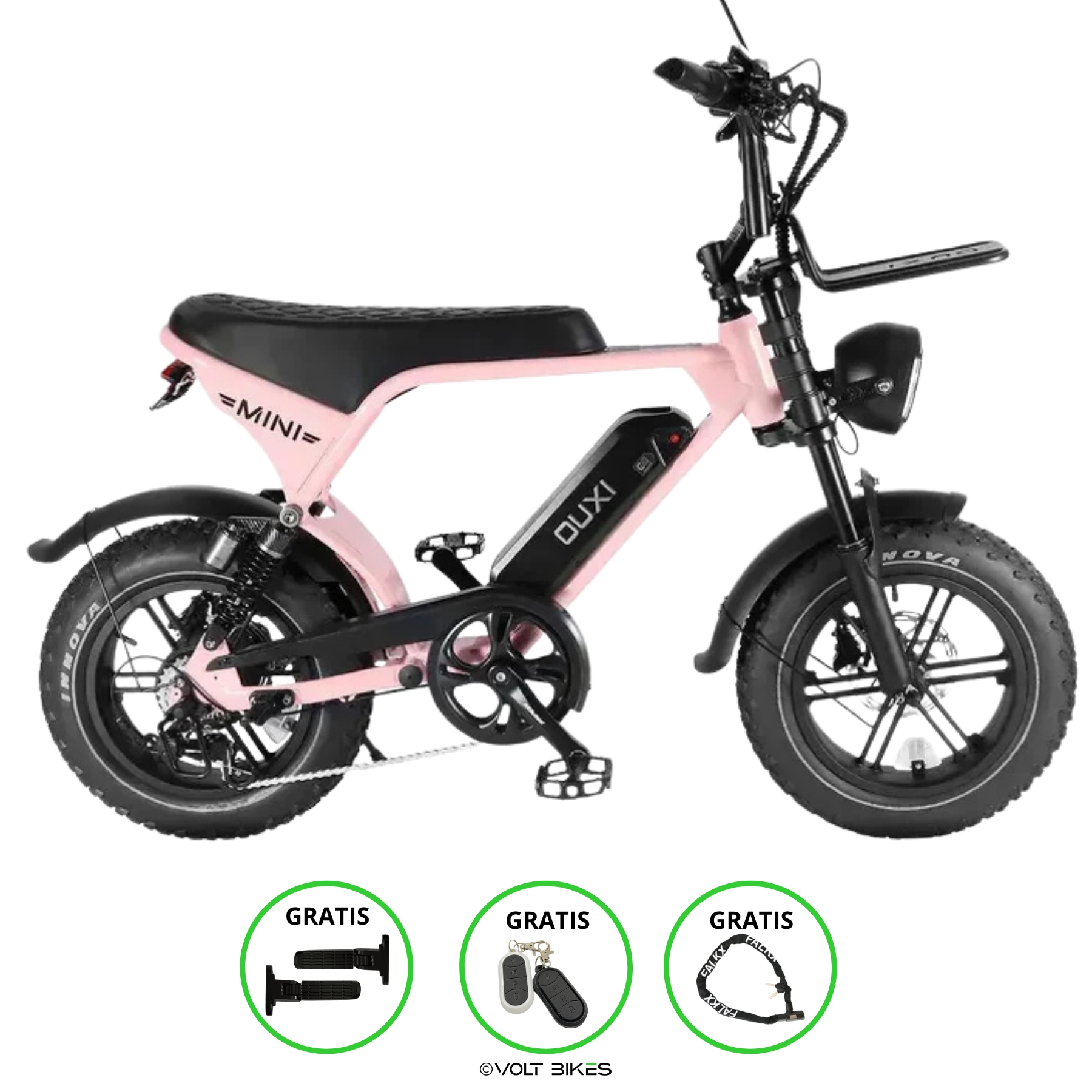 OUXI V8 Ultra - Mini Fatbike - Roze